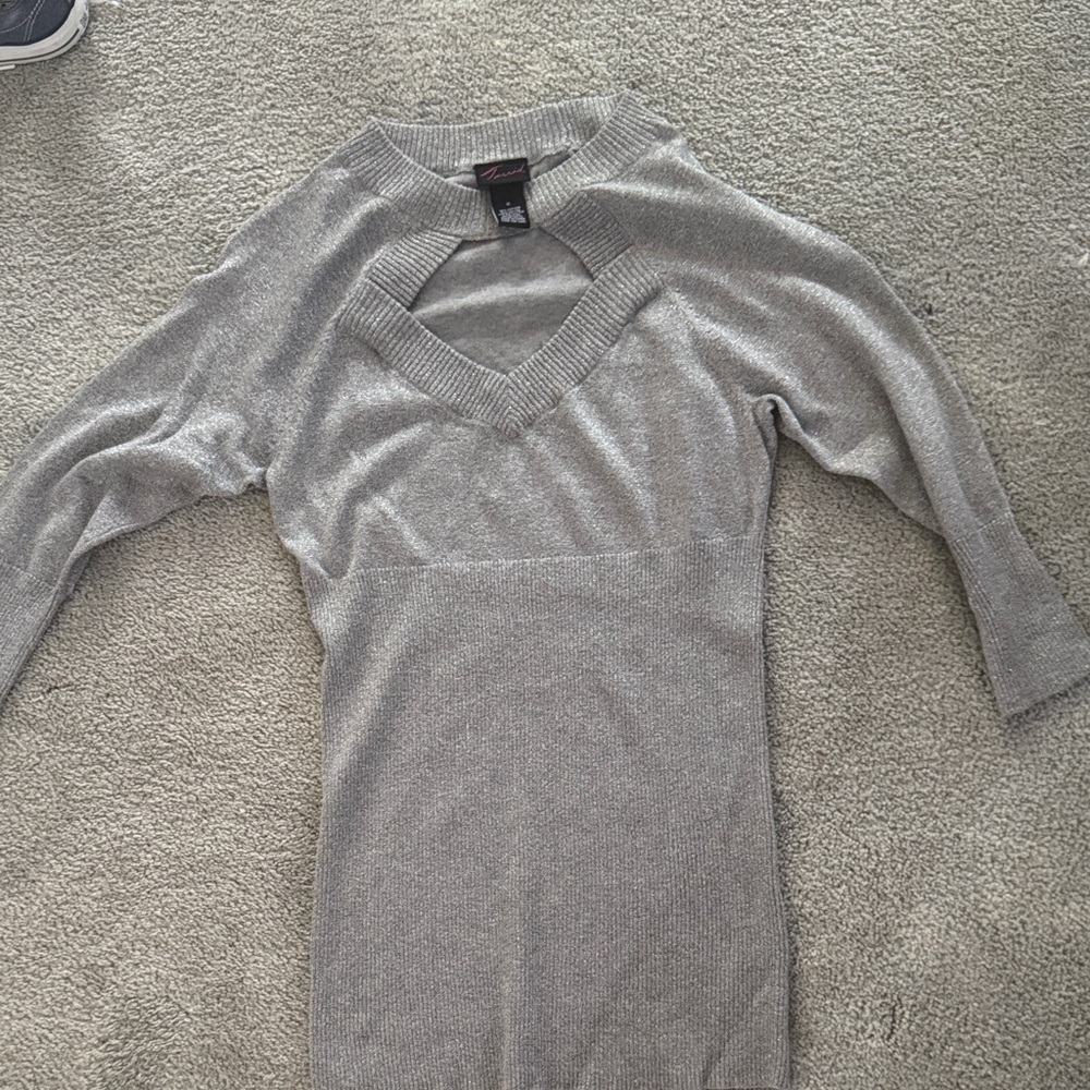 Torrid Gray Crew Neck Sweater